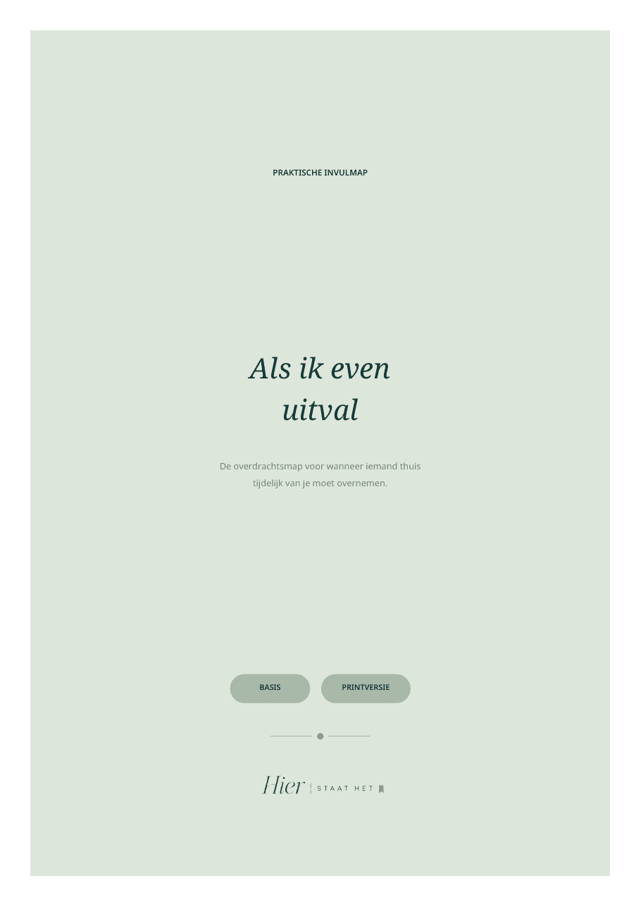 Voorblad van Als ik even uitval